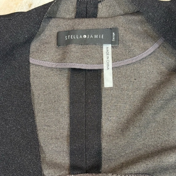 Women’s Anthropologie Stella & Jamie mixed media jacket cardigan- Size Large - Picture 7 of 9